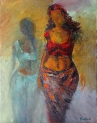 Maqbool Ahmed, 18 x 24 inch, Oil on Canvas, Figurative Painting, AC-MA-007